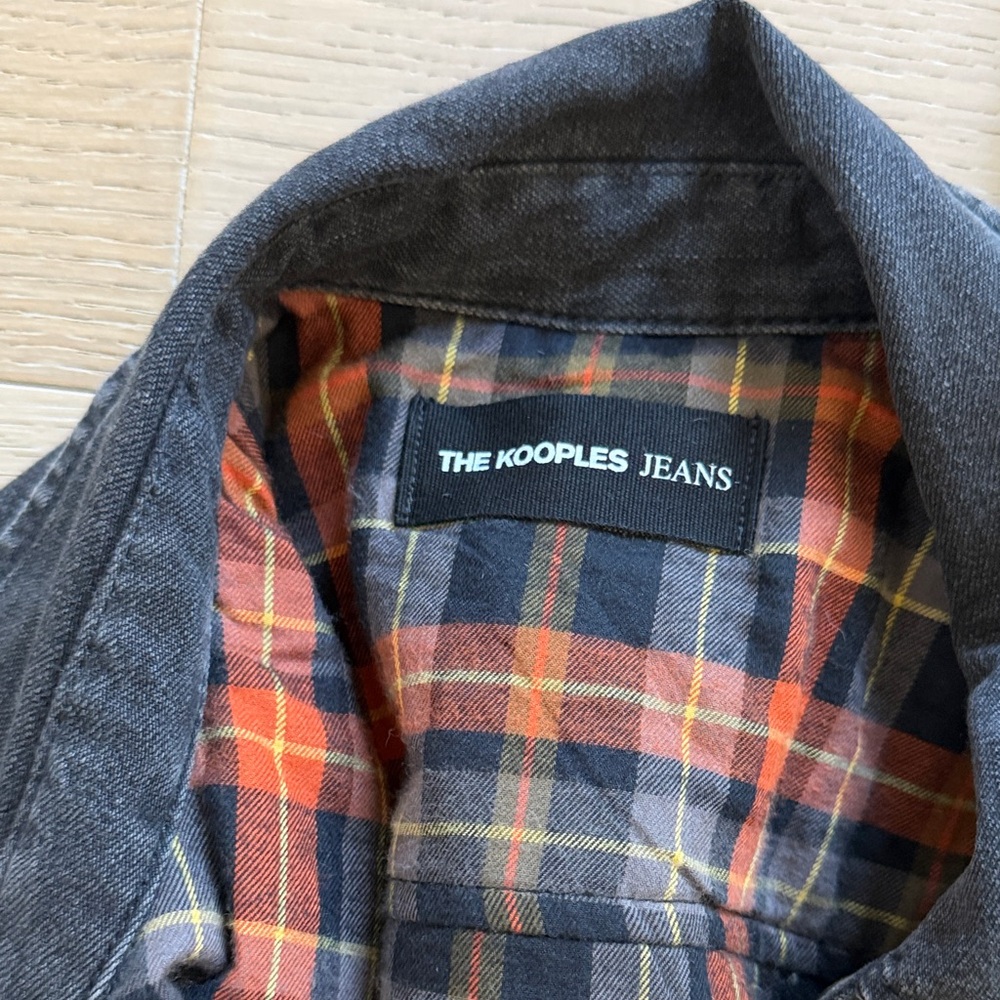 The Kooples Men's Charcoal and Plaid Jacket